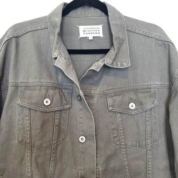 Maison Margiela Men’s Luxury Denim Jacket – Made in Italy – Gray – Size 46 - Picture 5 of 13
